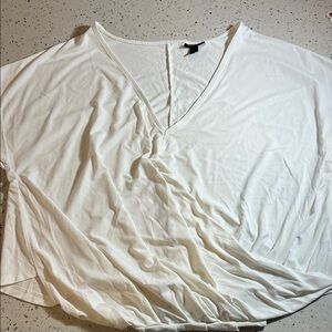 Torrid Cream V-Neck Women's Blouse